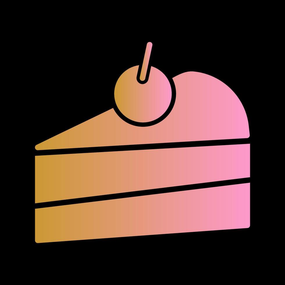 Cake Slice Icon Design vector
