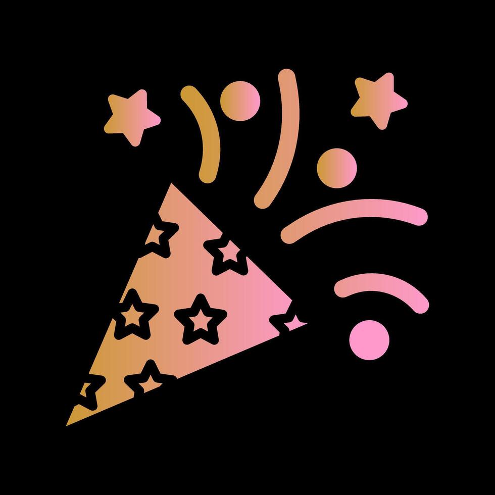 Confetti Icon Design vector