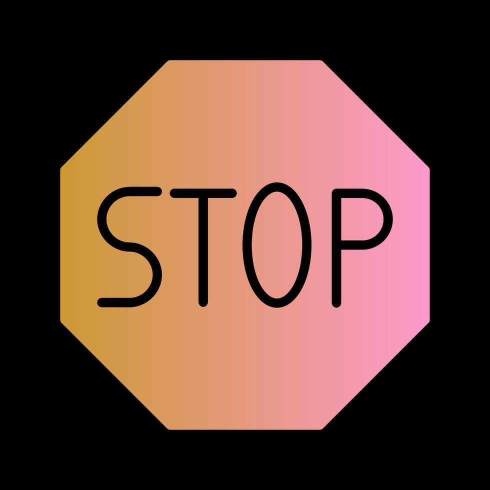 Stop Sign Icon Design vector