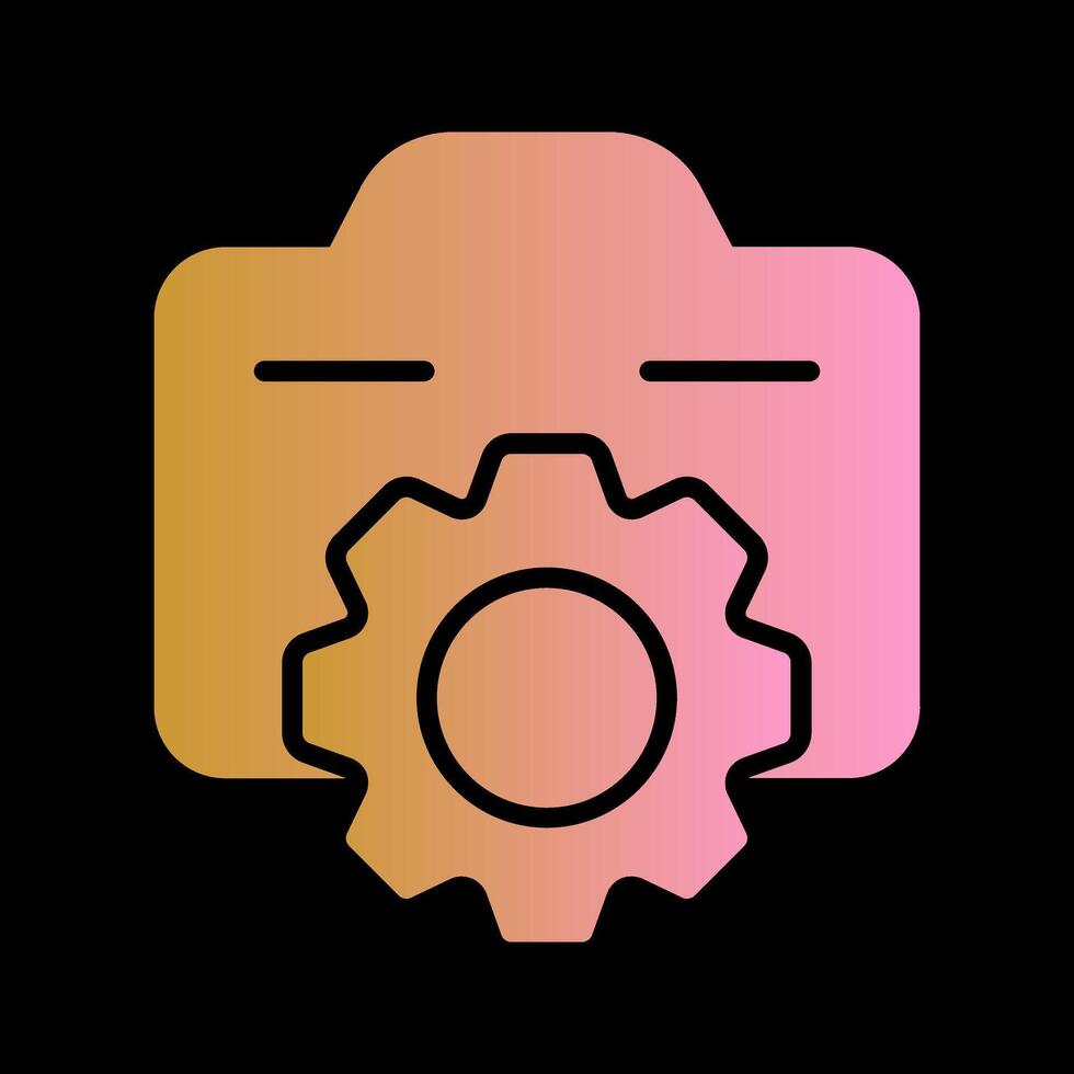 Photo Gear Icon Design vector