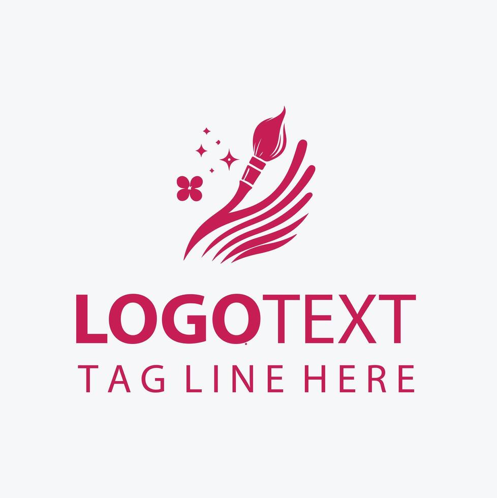 Nail Glow Logo Design vector