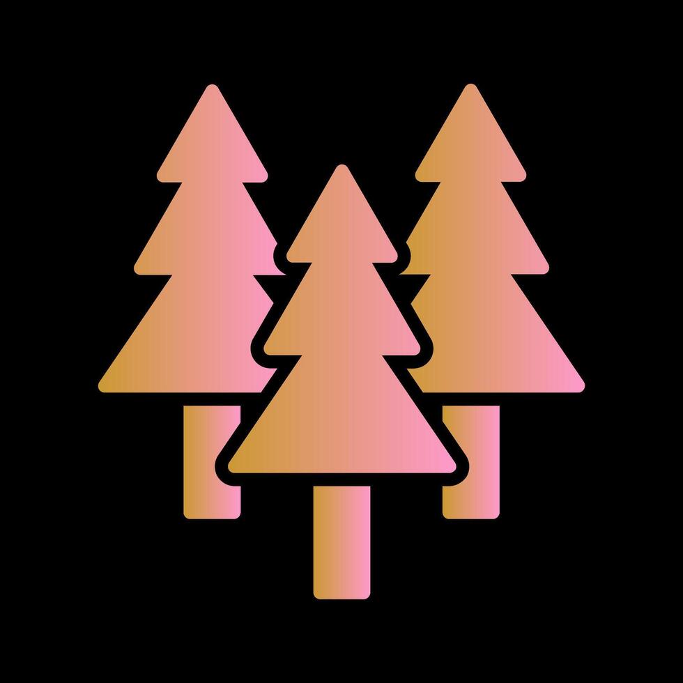 Evergreen Tree Icon Design vector
