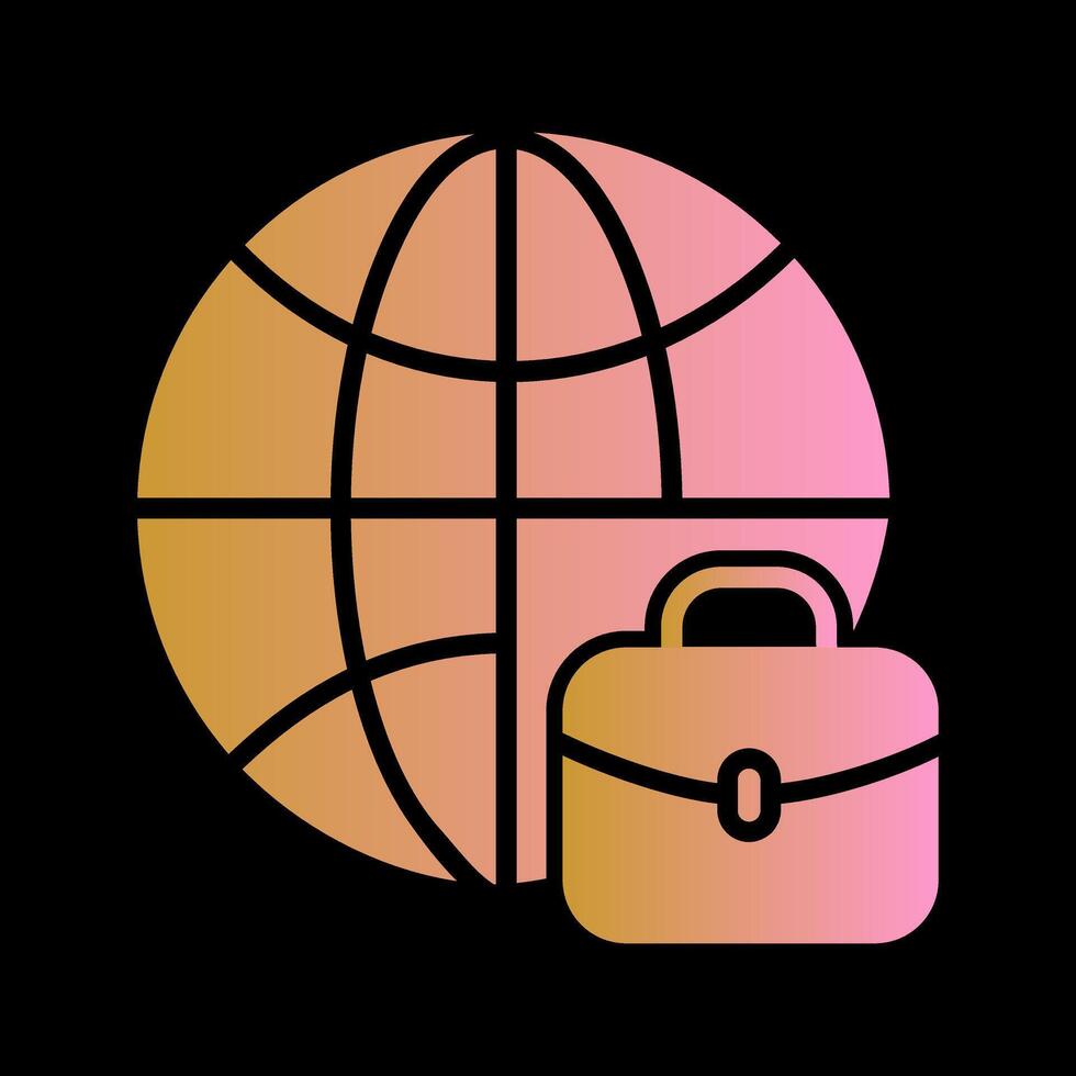 International Job Icon Design vector