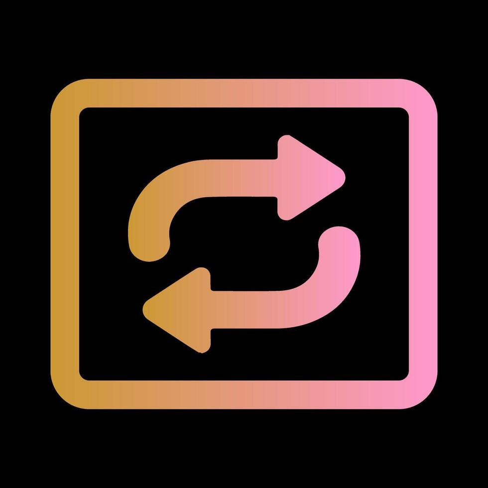 Repeat Button Icon Design vector