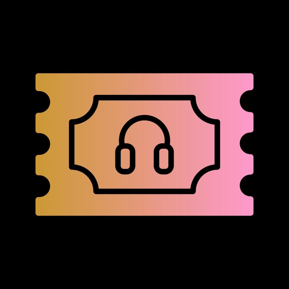 Support Ticket Icon Design vector