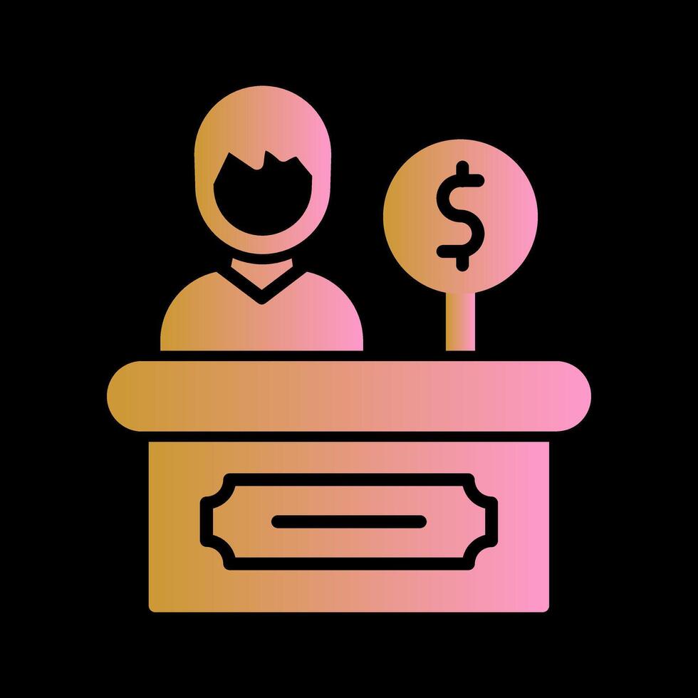 Cashier Icon Design vector