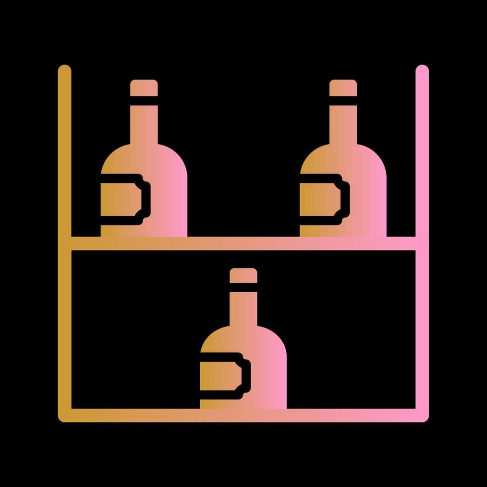 Wine Rack Icon Design vector