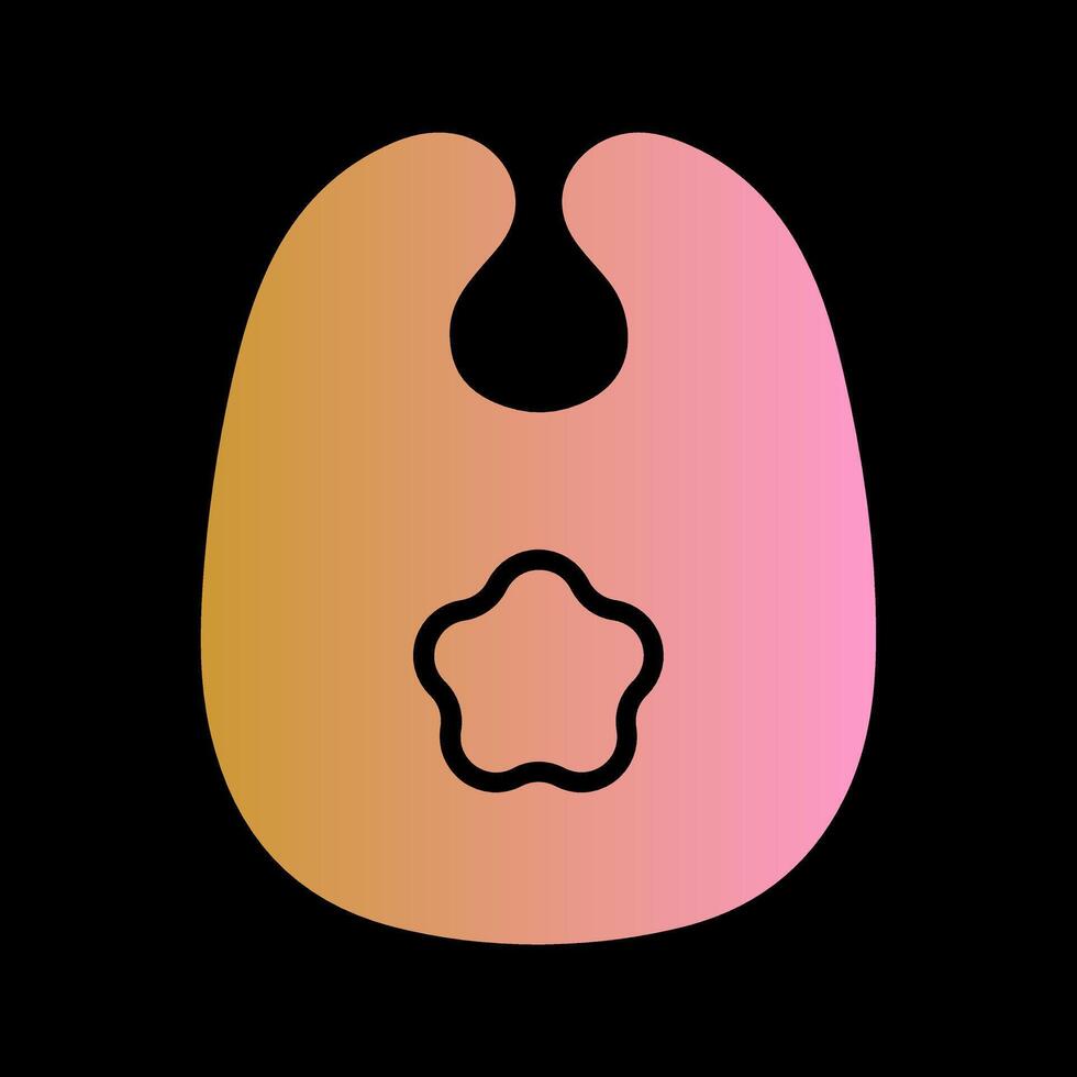 Cute Bibs Icon Design vector