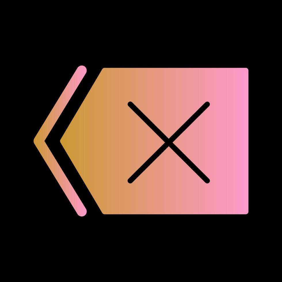 Delete Icon Design vector