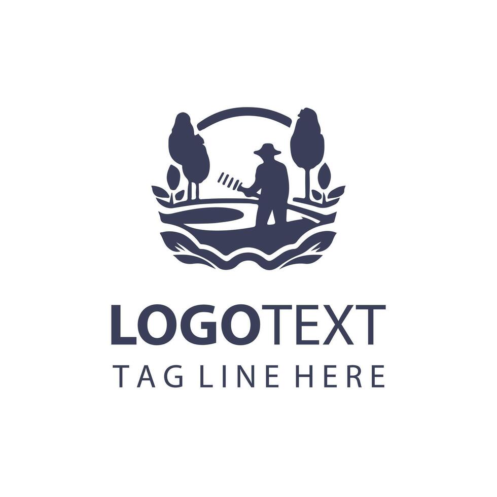 Flourish Landscaping logo vector