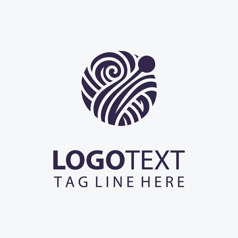 The Threaded Loom yarn logo vector