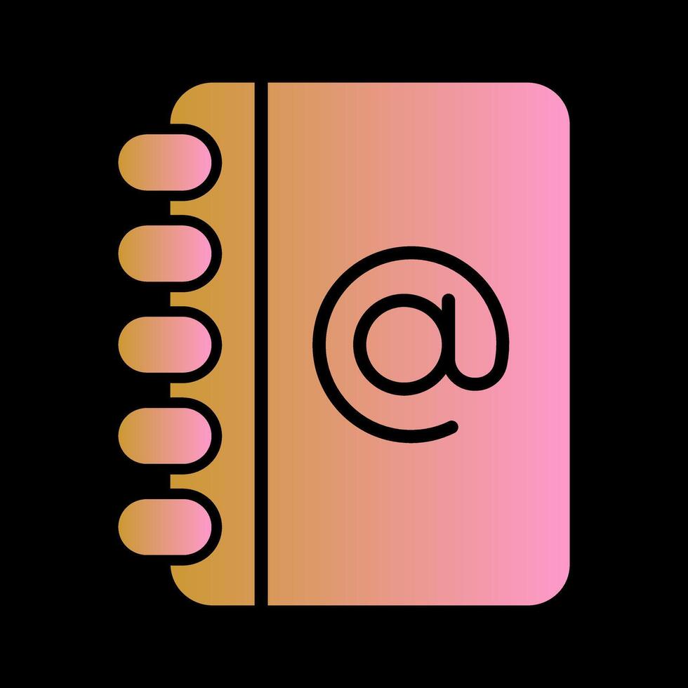 Address Book Icon Design vector