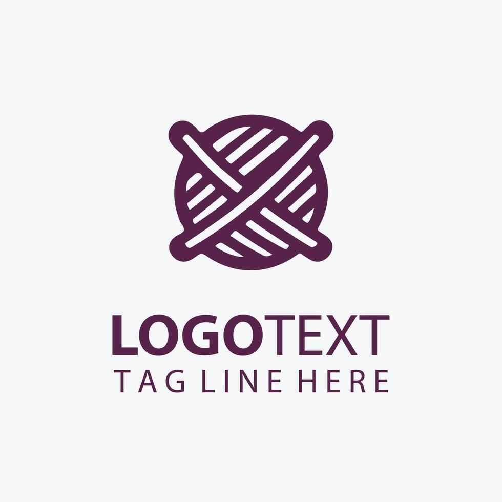 Spindle Spun yarn logo vector