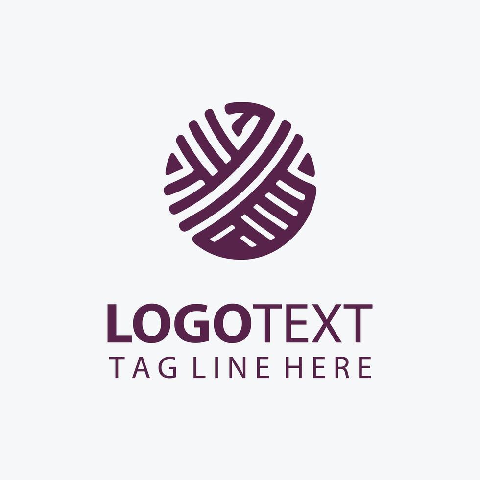 Spindle Spun yarn logo vector
