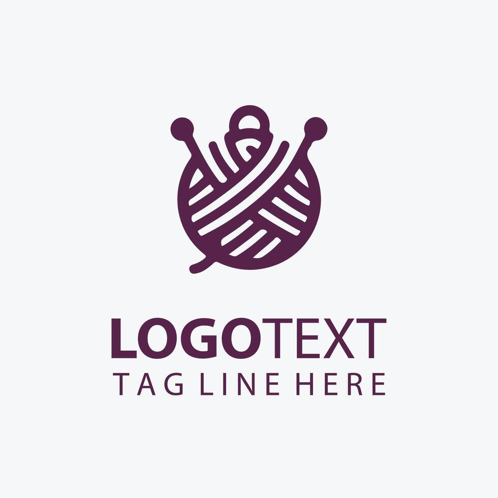 Spindle Spun yarn logo vector