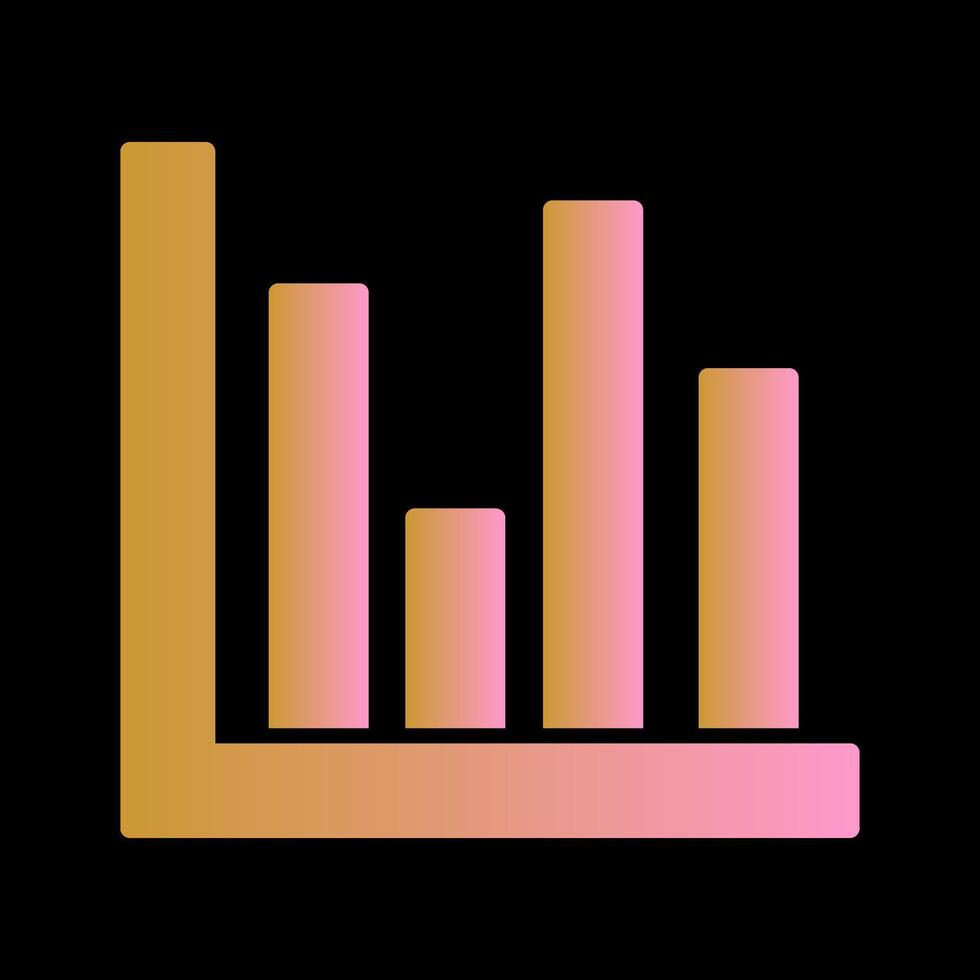 Bar Chart Icon Design vector
