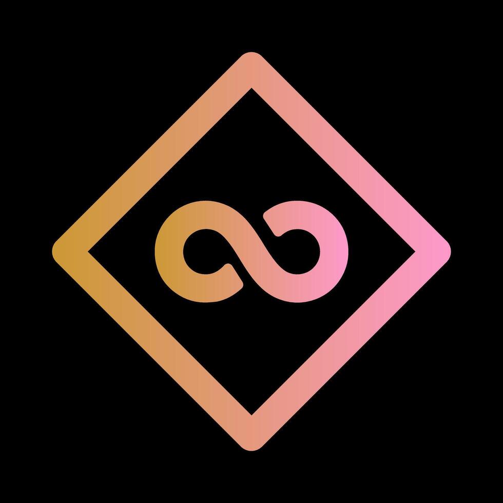 Infinity Sign Icon Design vector