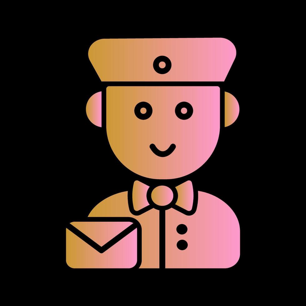 Mail Carrier Icon Design vector