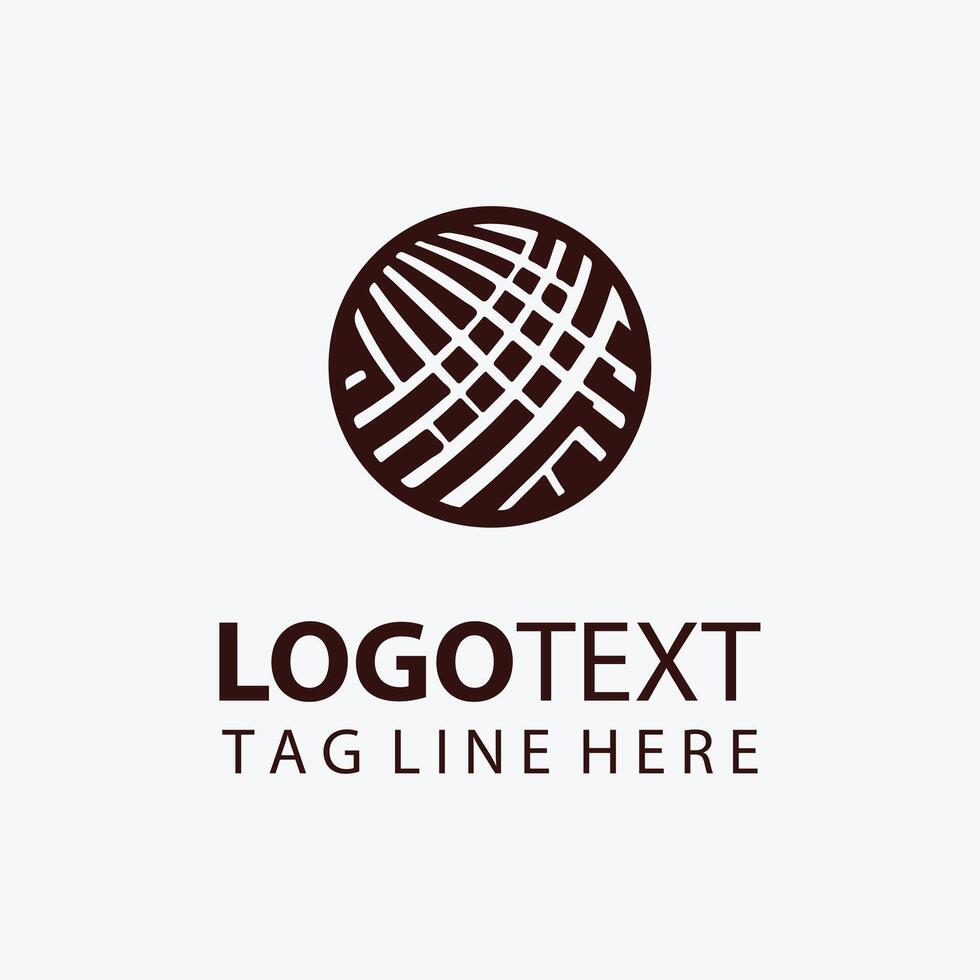 Spindle Thread yarn logo vector