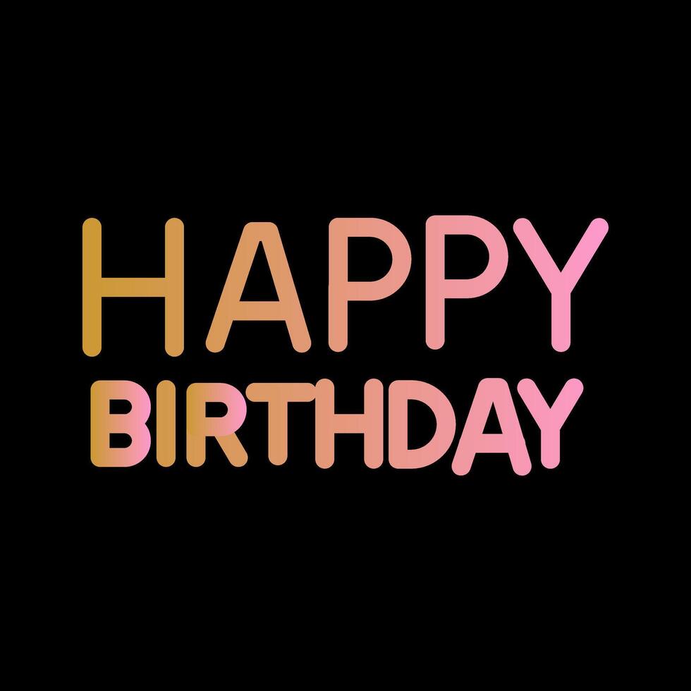 Happy Birthday Sign Icon Design vector