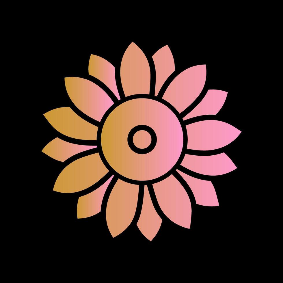 Floral Arrangement Icon Design vector