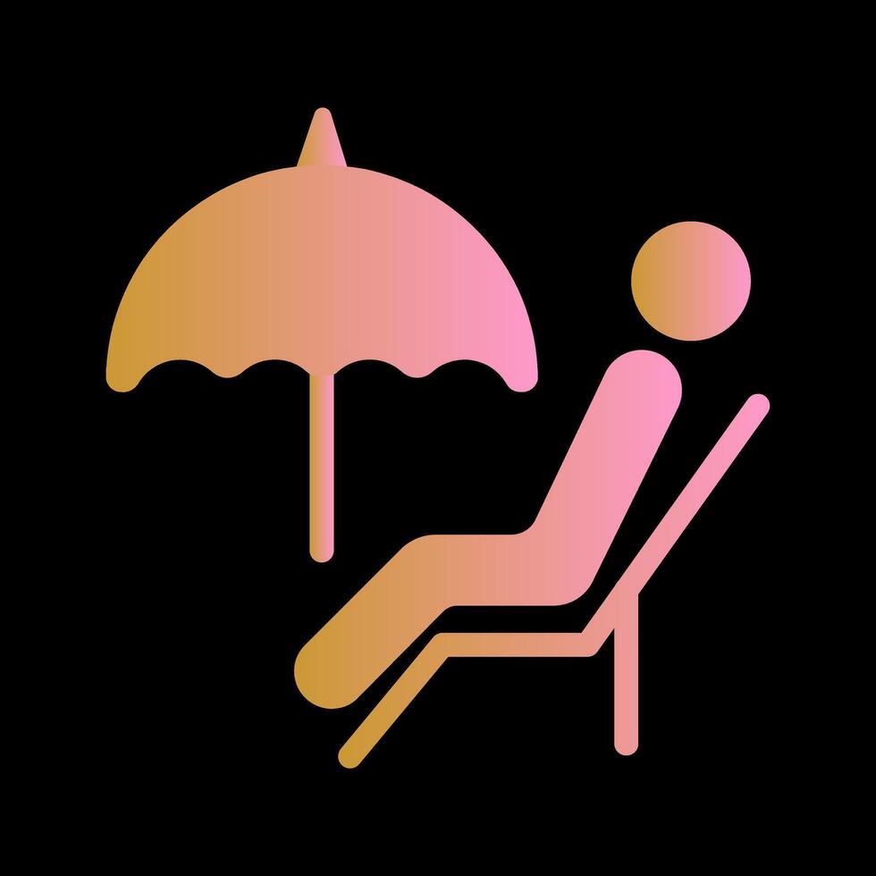 Relaxing Day Icon Design vector