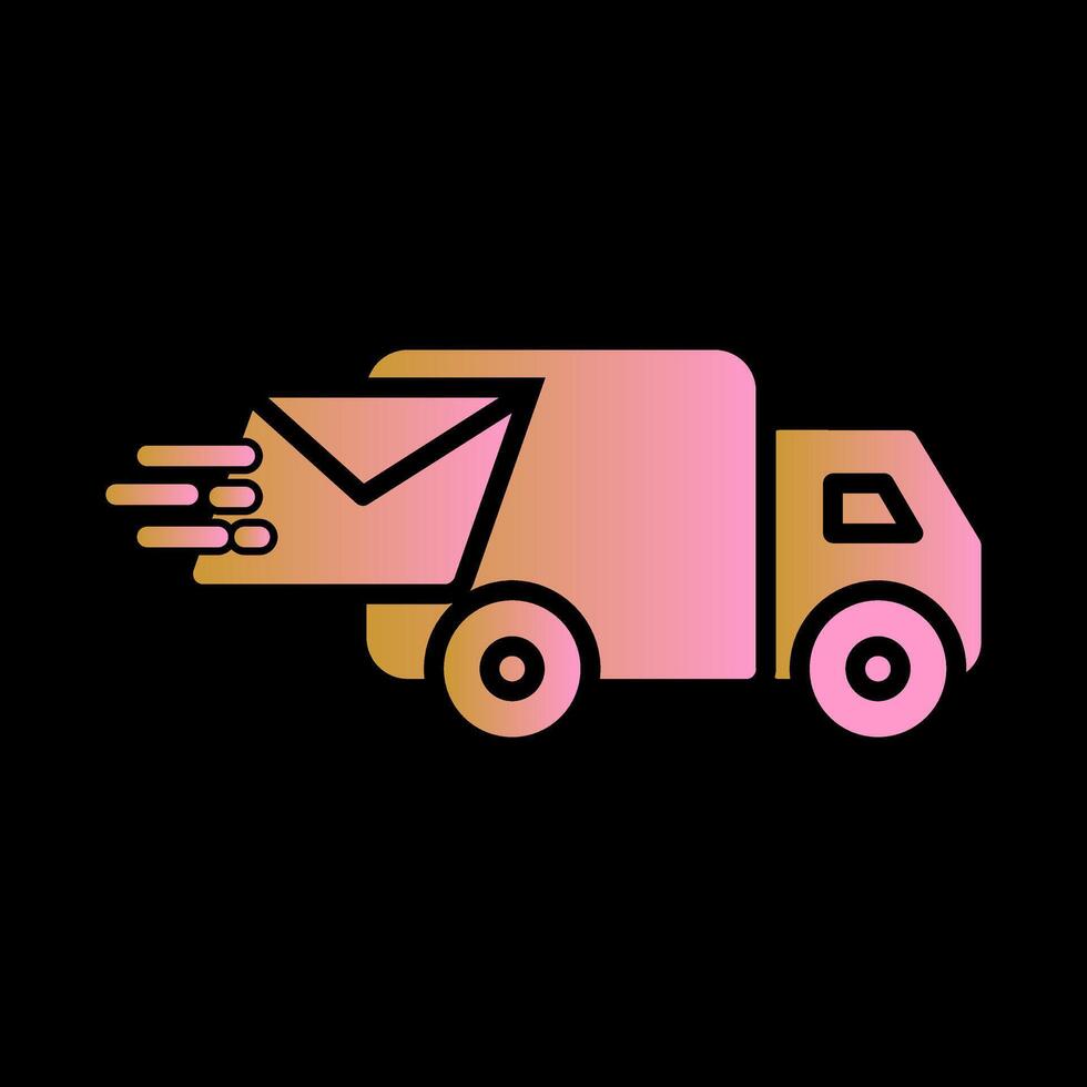 Mail Truck Icon Design vector