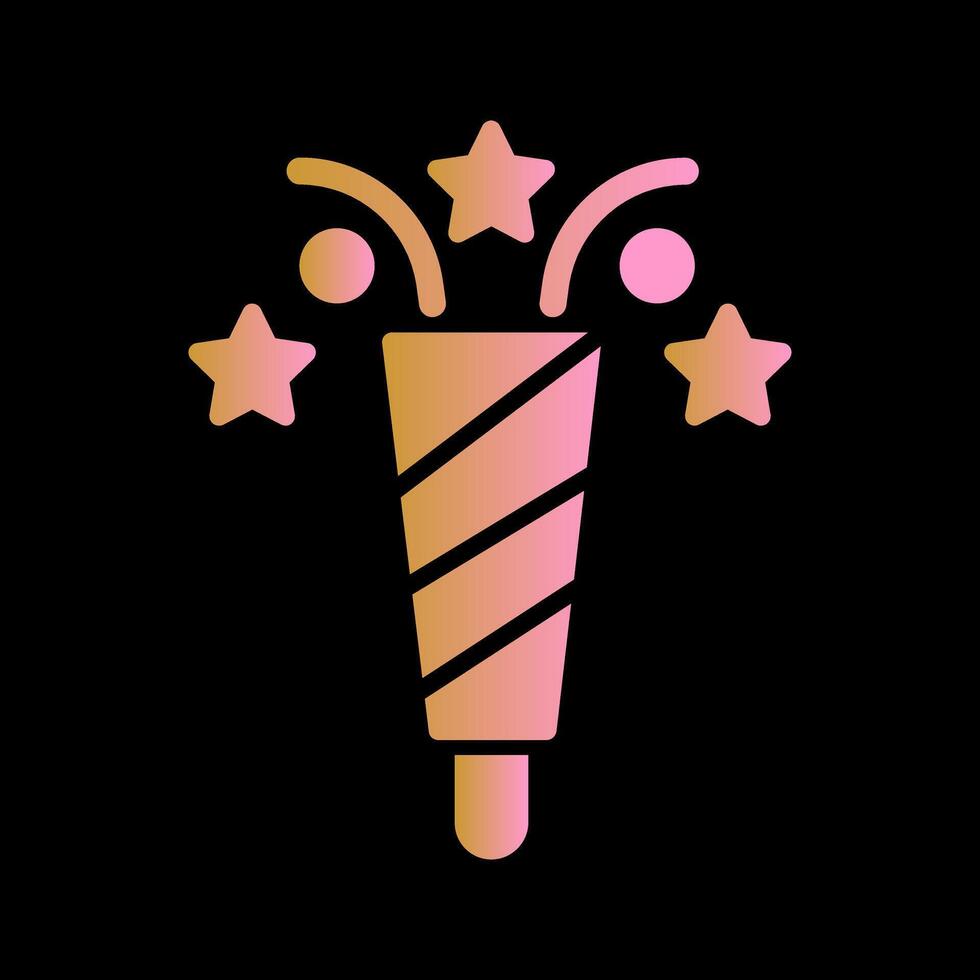 Popper Icon Design vector