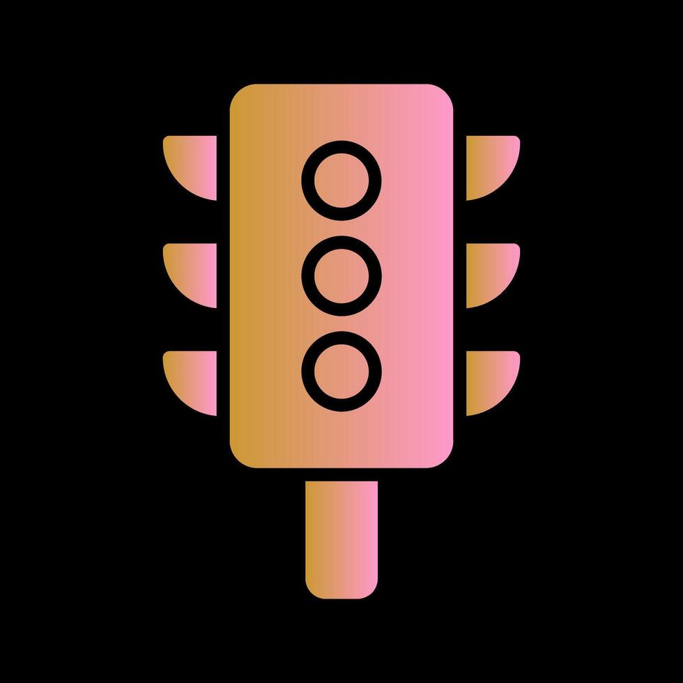 Vertical Traffic Light Icon Design vector