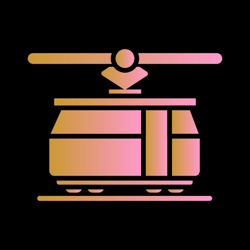 Tram Car Icon Design vector