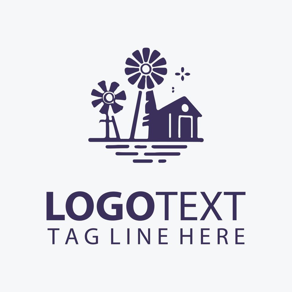 Flour Crest Milling mill logo vector