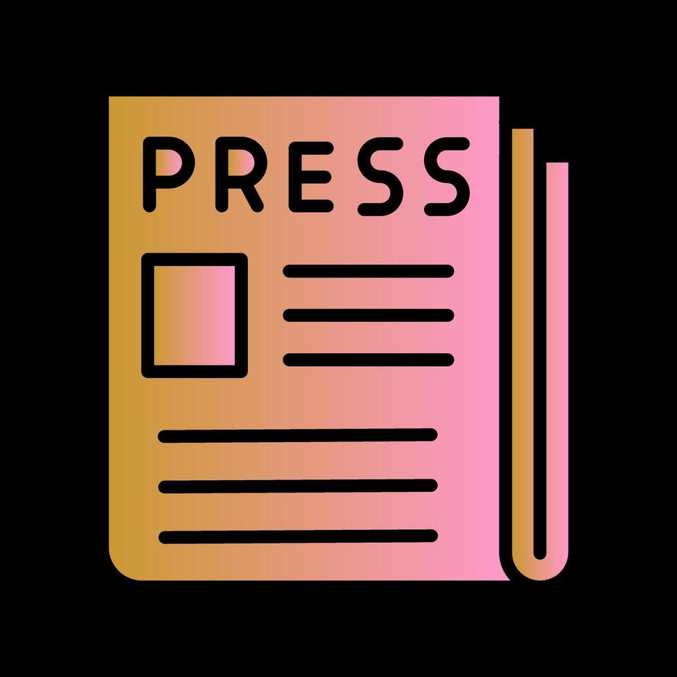 Press Release Icon Design vector