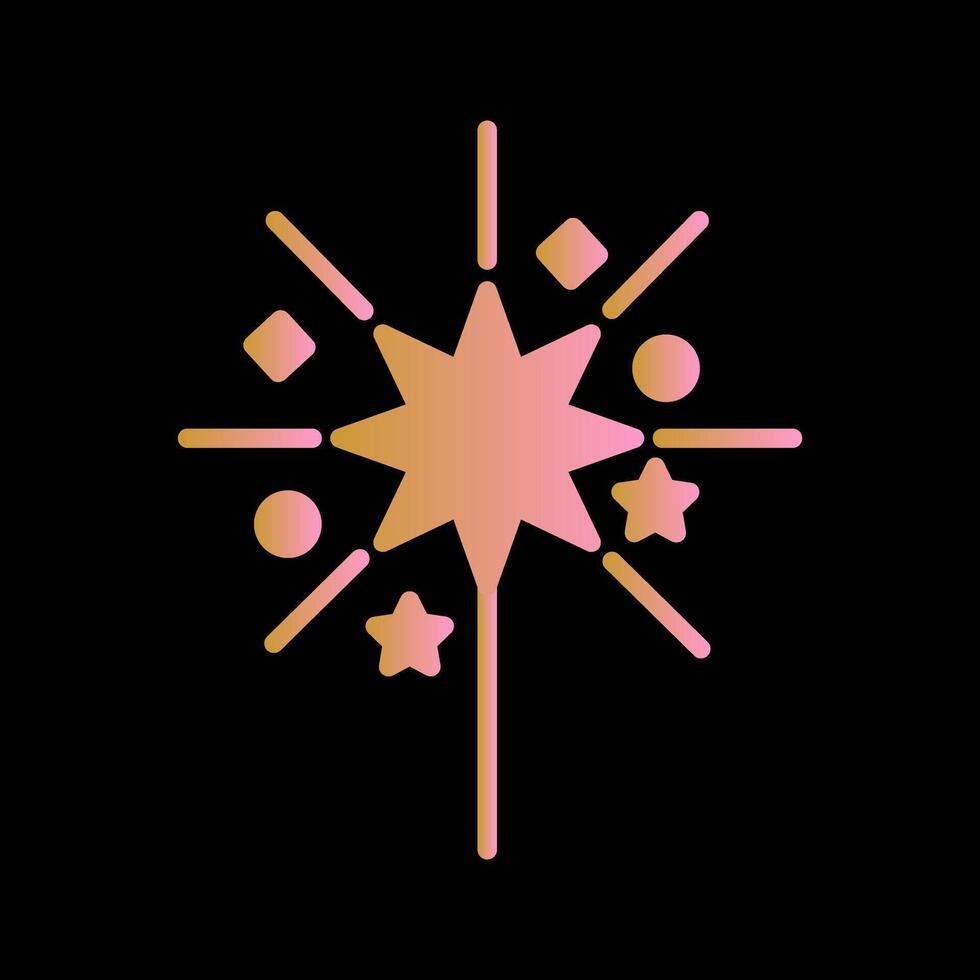 Sparklers Icon Design vector