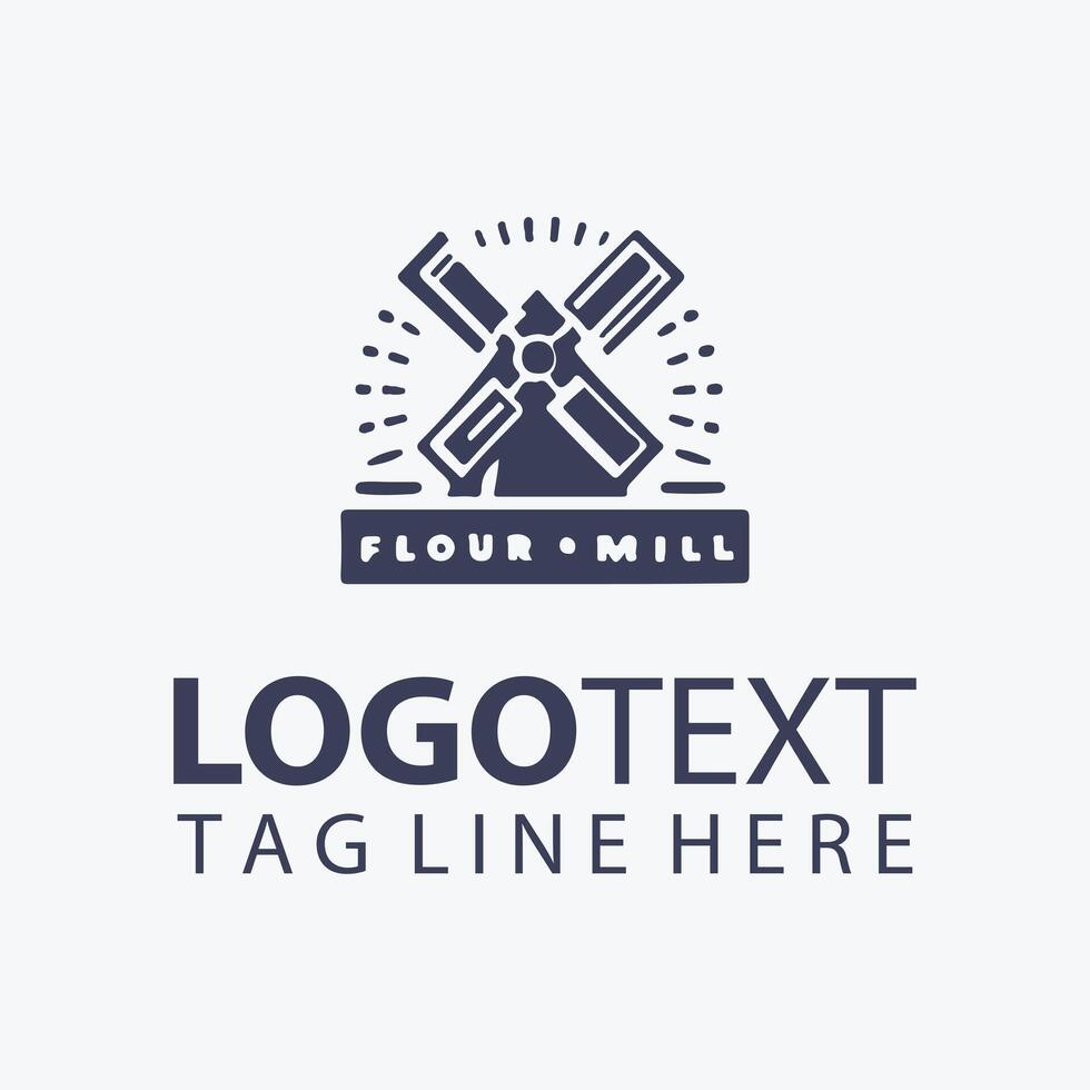 Mountain Peak Flour logo vector