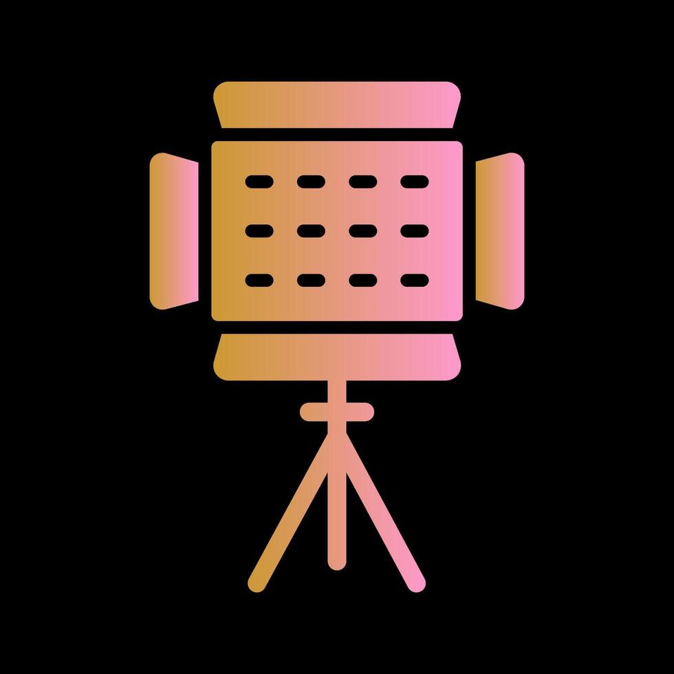 Photography Lighting Icon Design vector