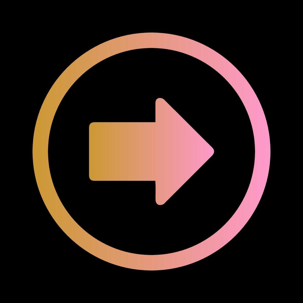 Right Arrow Icon Design vector
