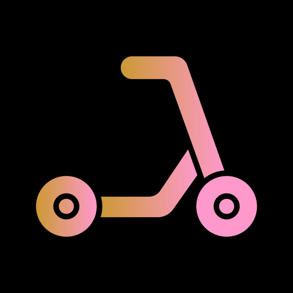 Kick Scooter Icon Design vector