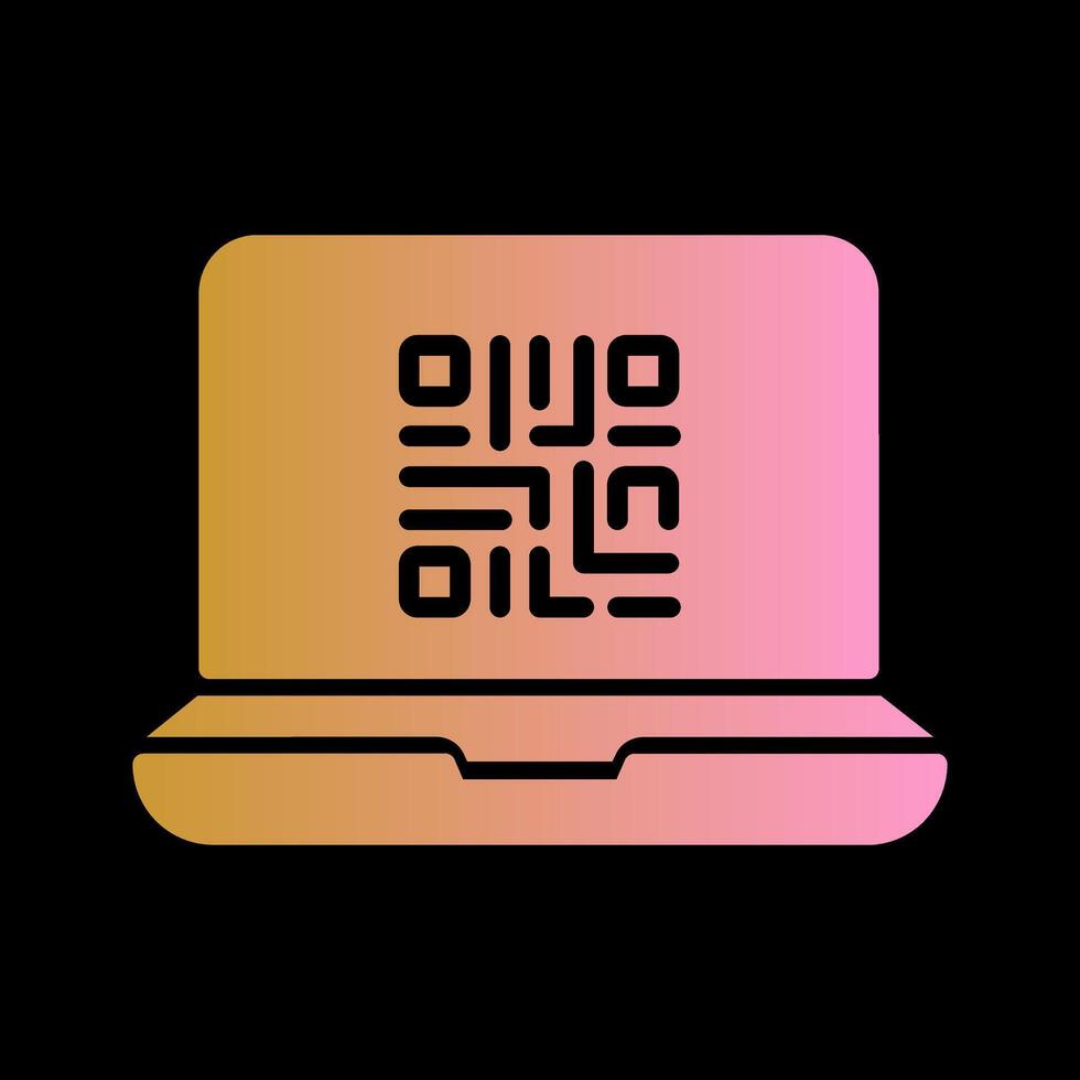 QR Code Scanner App Icon Design vector
