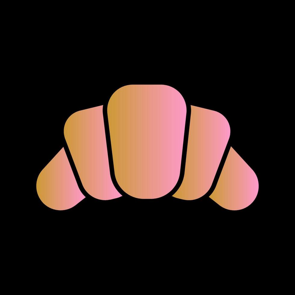 Croissant Icon Design vector