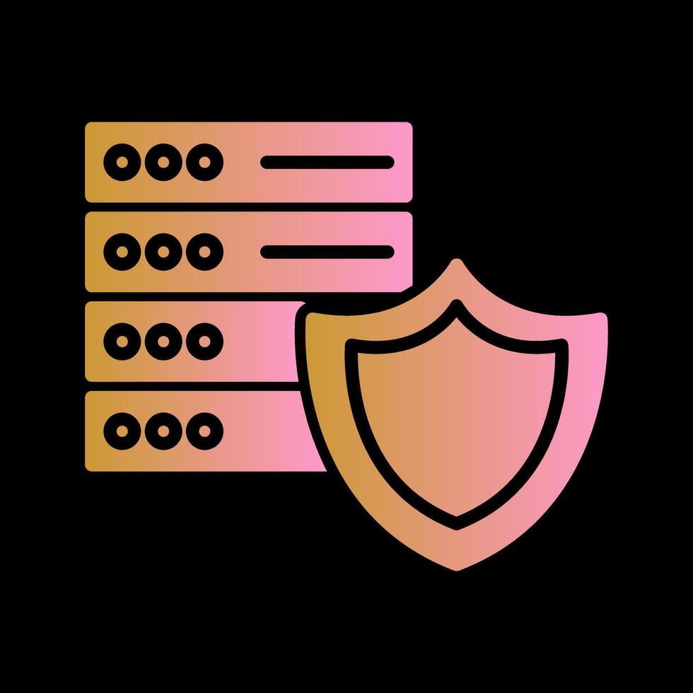 Data Protection Icon Design vector