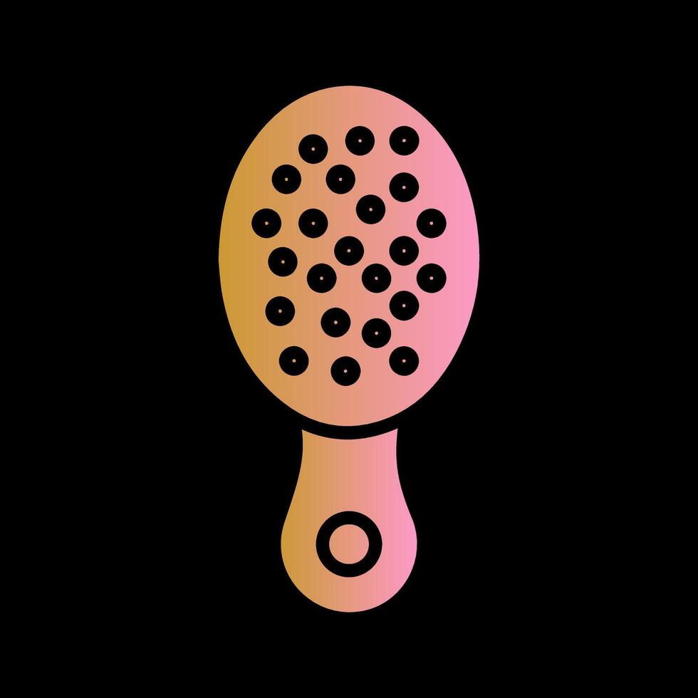 Baby Hairbrush Icon Design vector