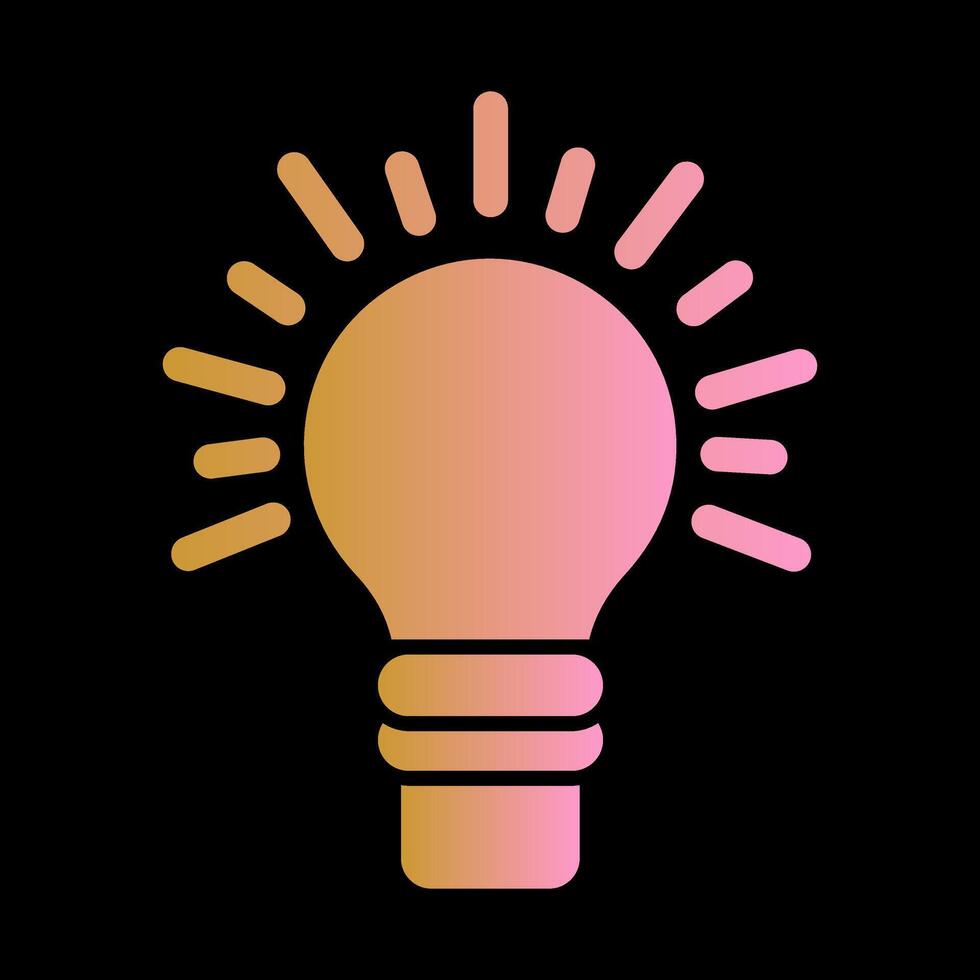 Light Bulb Icon Design vector