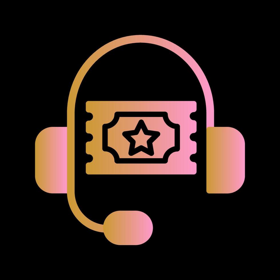 Support Ticket Icon Design vector