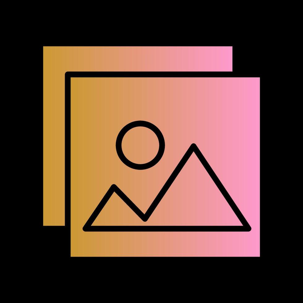 Photo Memories Icon Design vector