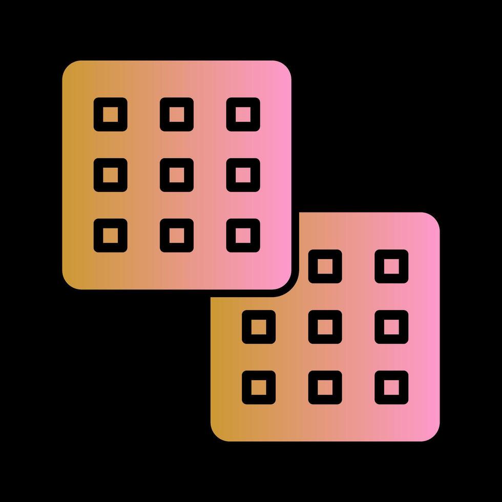 Waffle Icon Design vector