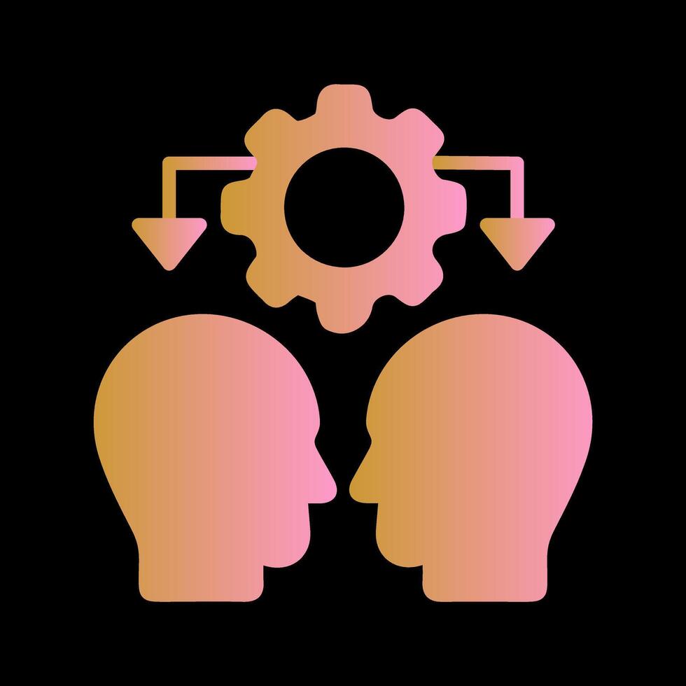 Conflict Management Icon Design vector