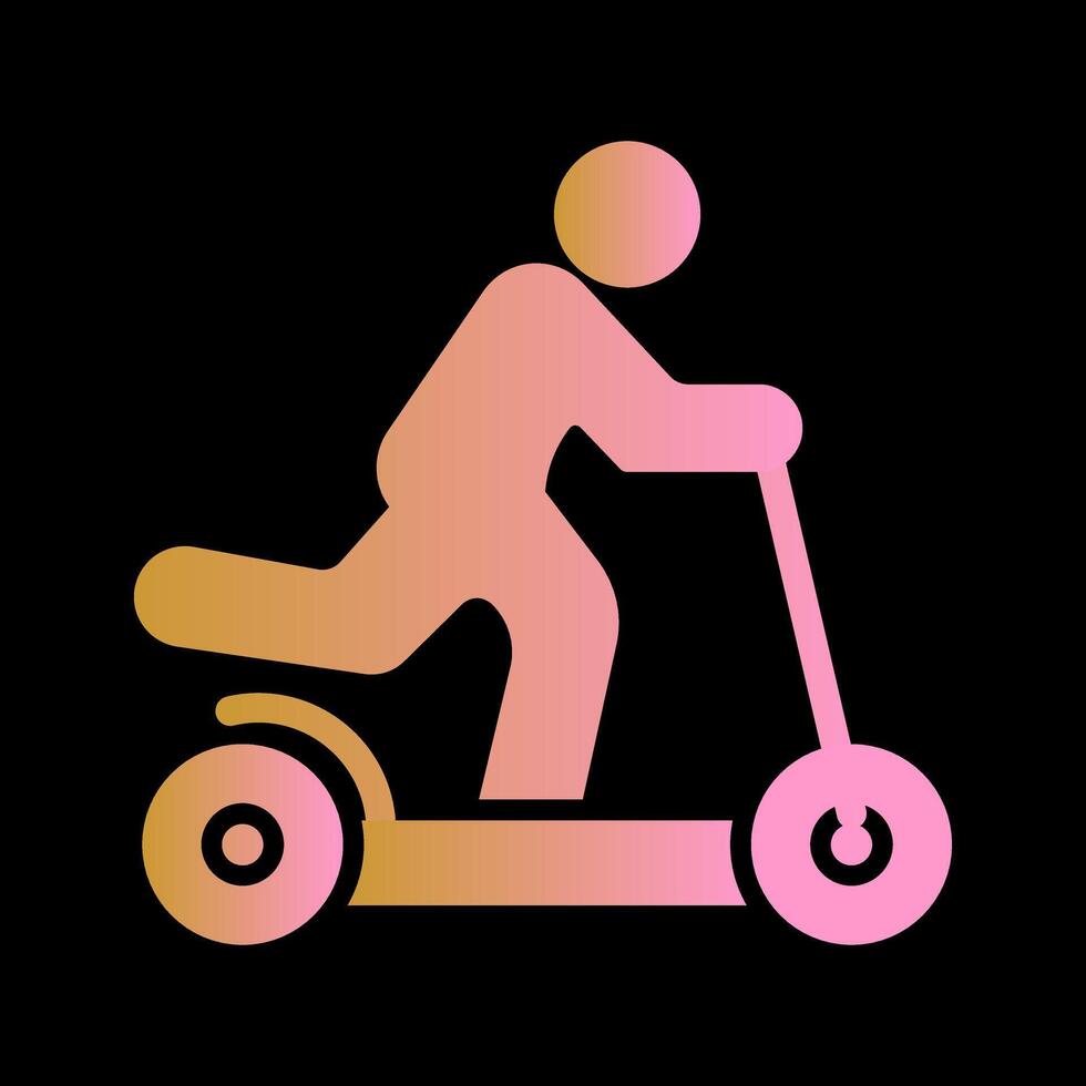 Kick Scooter Icon Design vector