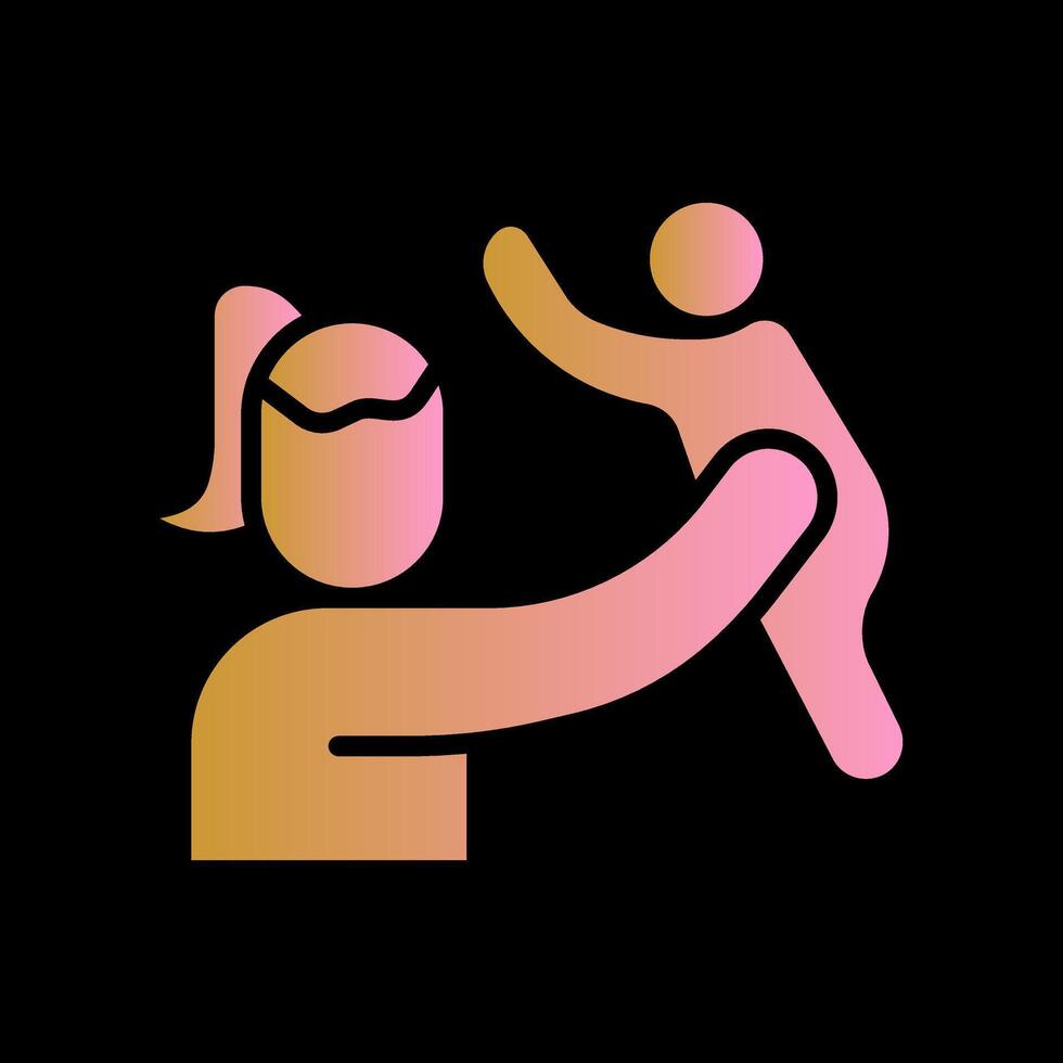 Mother and Son Icon Design vector