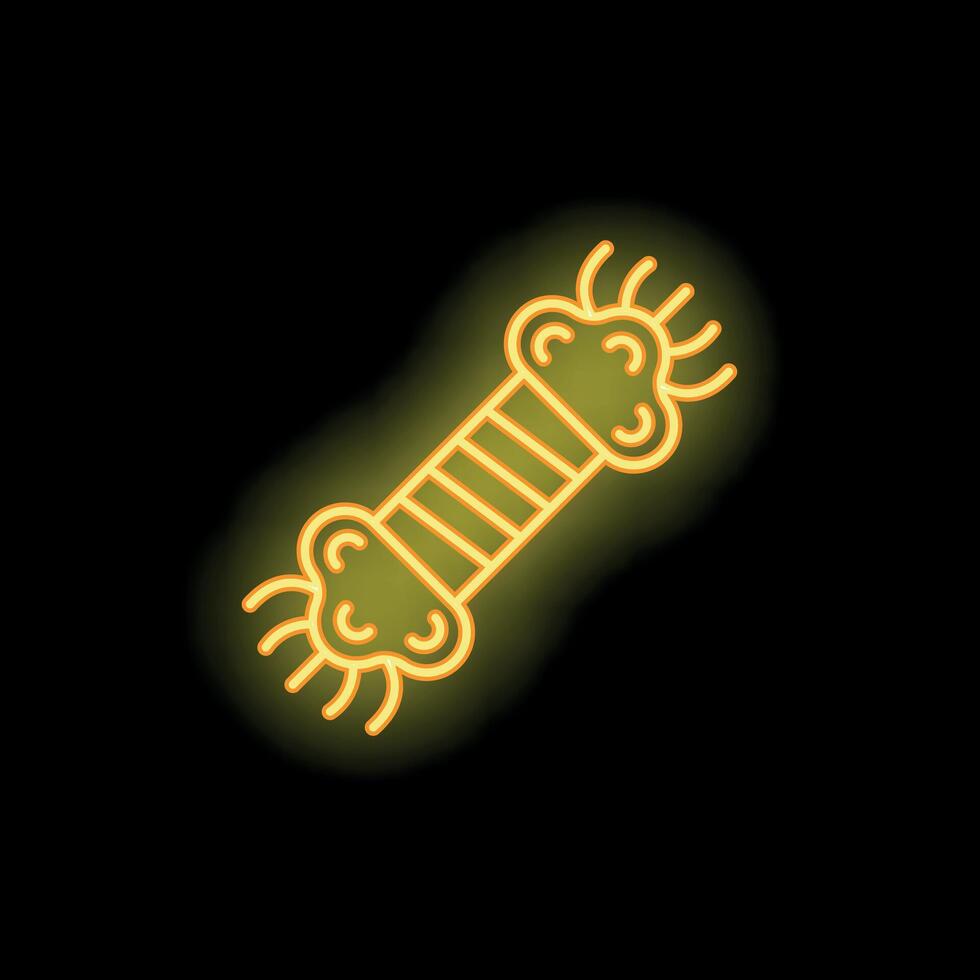 Yellow neon sign of christmas cracker with confetti exploding on black brick wall vector