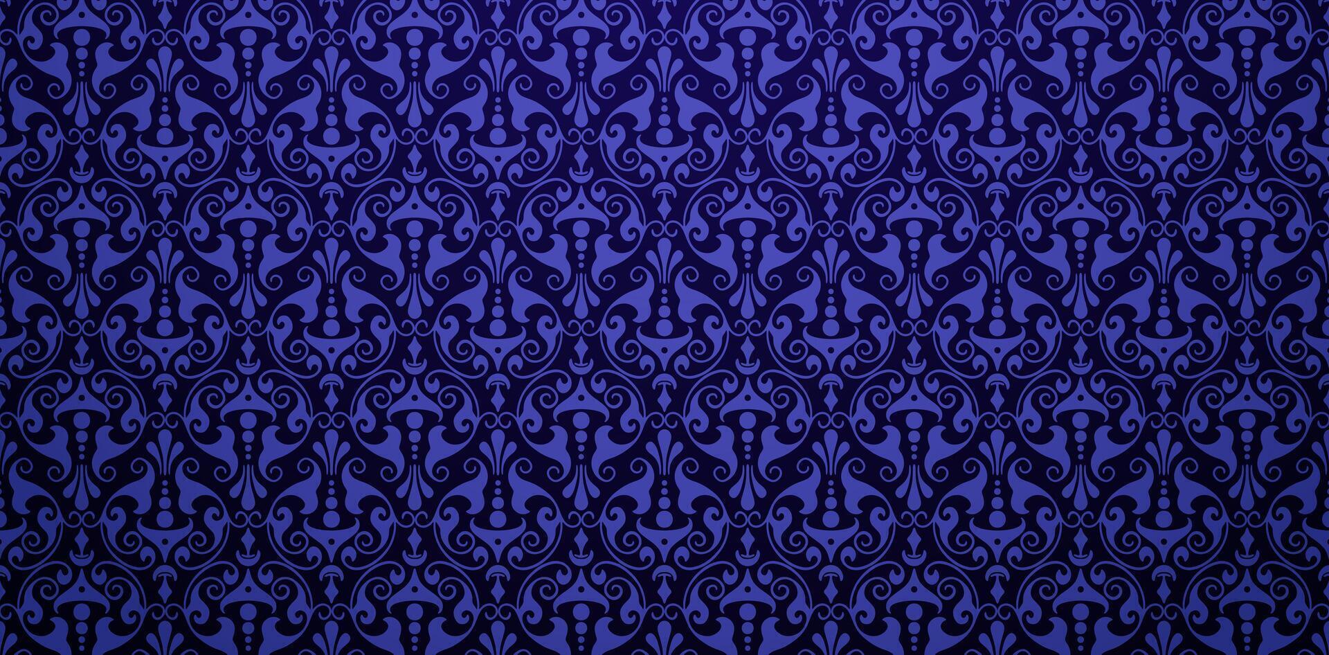 decorative floral pattern dark blue colors backgrounds for Decorative wallpapers, knitted fabric textured, fabric printing, birthday invitation covers, wrapping paper, covering book elements templates vector